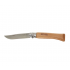Нож OPINEL №10, нержавеющая сталь, рукоять из бука, со штопором